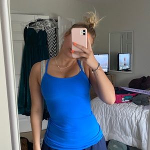 Bright blue lulu lemon tank